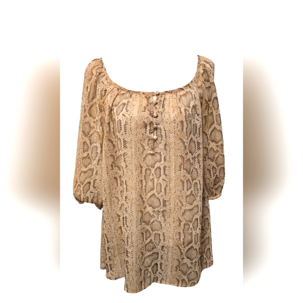 H&M Snakeskin Print Blouse size 4